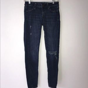 Dark Wash Ripped Jeans